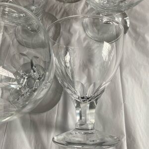 Georgian Rummer Drinking Glass Set of 5